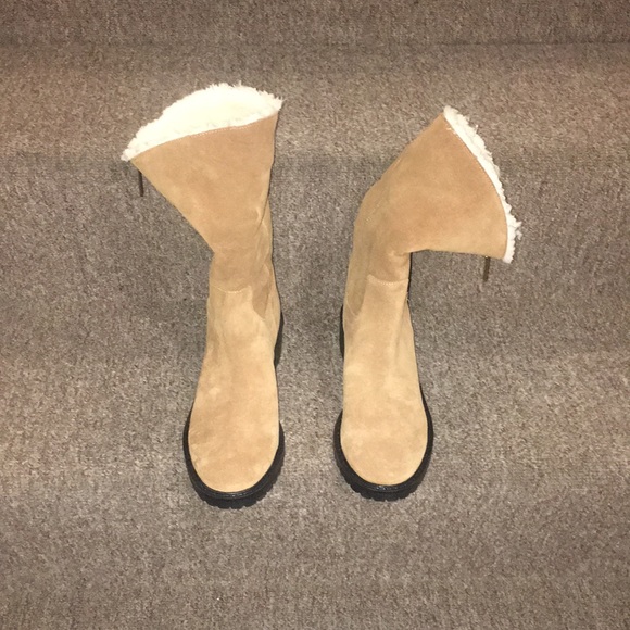 🐪 NWT Bandolino Genuine Suede Boots - Picture 3 of 15